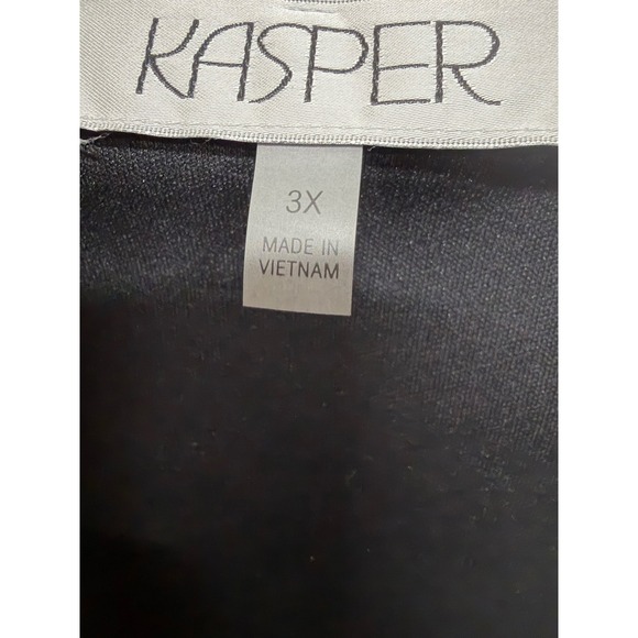 Kasper Faux Wrap Dress Womens Size 3X V-Neck 3/4 Sleeves Paisley NWT Formal - Picture 5 of 7